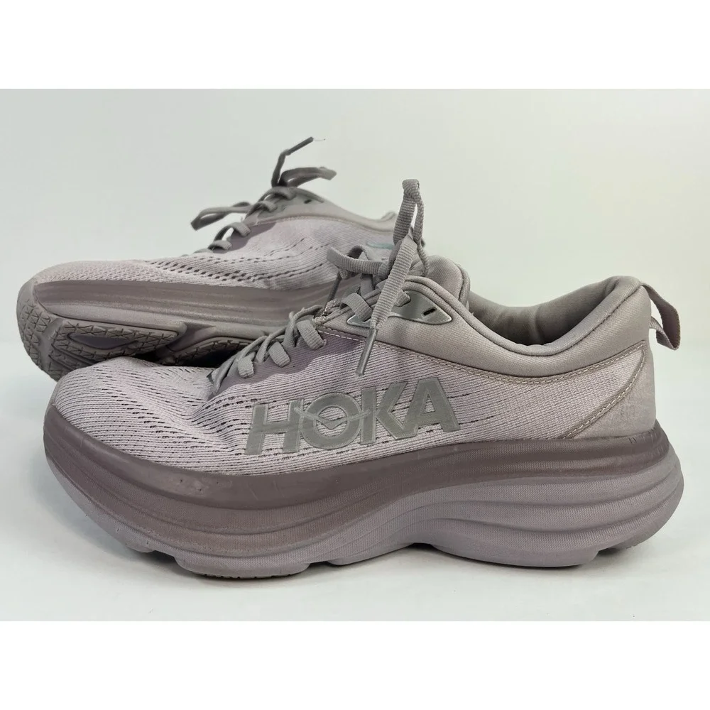 Hoka One One Men's Bondi 8 Size 7D Lavender Purple Running Shoes Sneakers